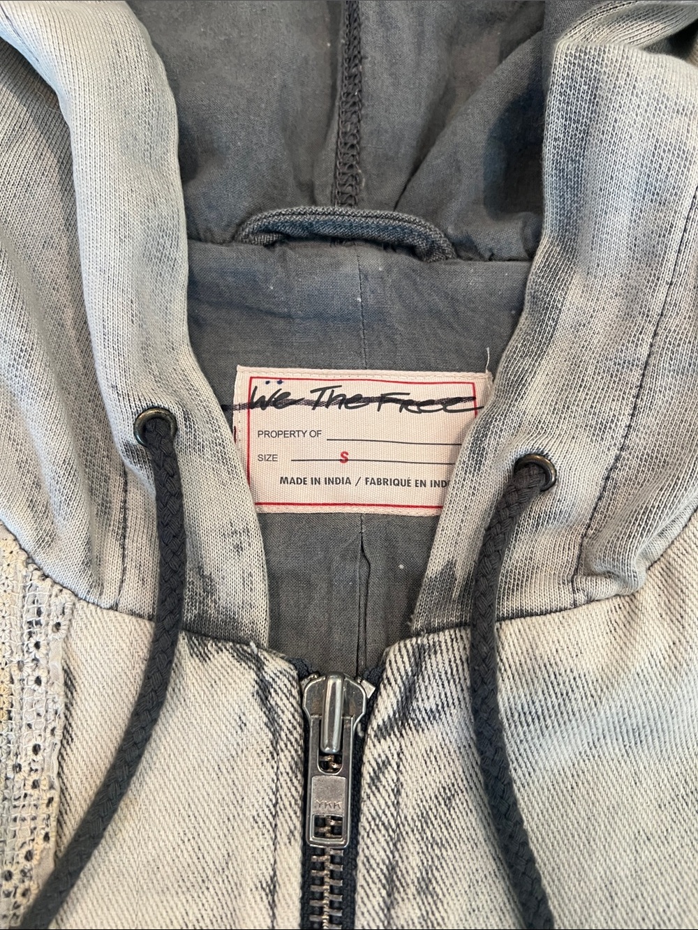 We The Free Mazzie Denim Bomber Jacket - Picture 5 of 16